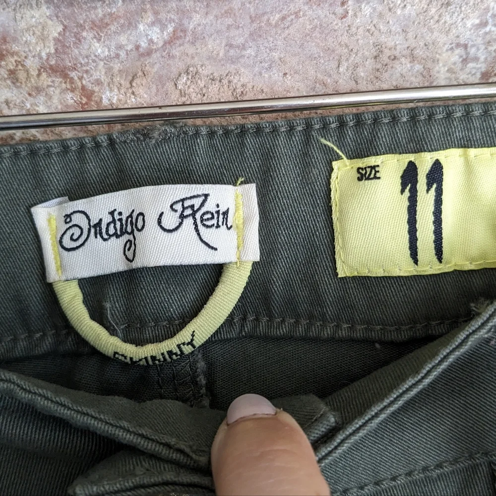 🌲 Indigo Rein Green Skinny Jeans 11